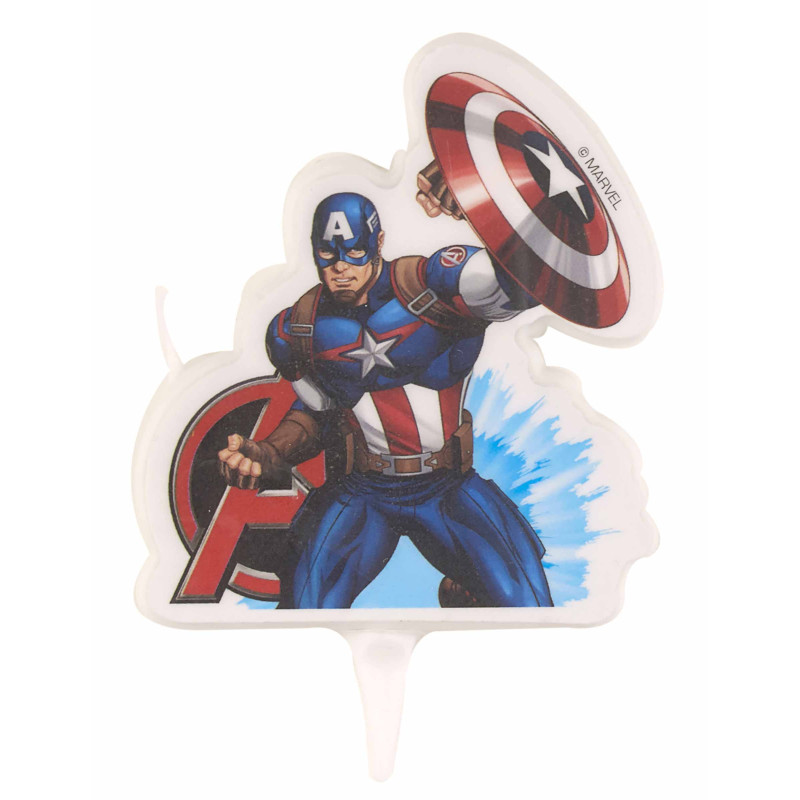 Bougie anniversaire Captain America  