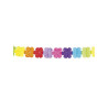 Guirlande multicolore papier fleurs 4 m√®tres  