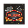 20 Serviettes papier Hollywood 33 x 33 cm  