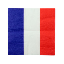 20 Serviettes en papier France 33 x 33 cm  