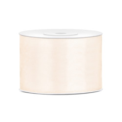 Ruban satin blanc cass√© 5 cm x 25 m pour mariage  