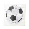 20 Serviettes en papier Ballon football 33 x 33 cm  