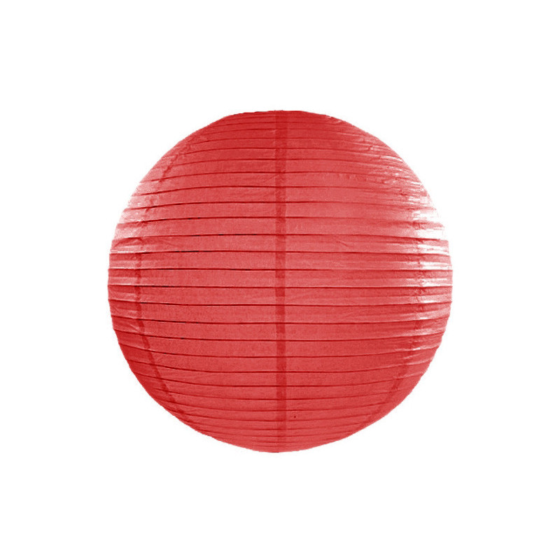 Lanterne japonaise rouge 35 cm  