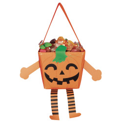Sac petite citrouille avec bras et jambes 17 cm  