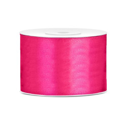Ruban satin fuchsia 5 cm x 25 m pour d√©coration  