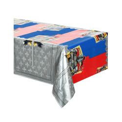 Nappe en plastique Chevaliers 130 x 180 cm  