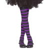 Collants noir et violet enfant  