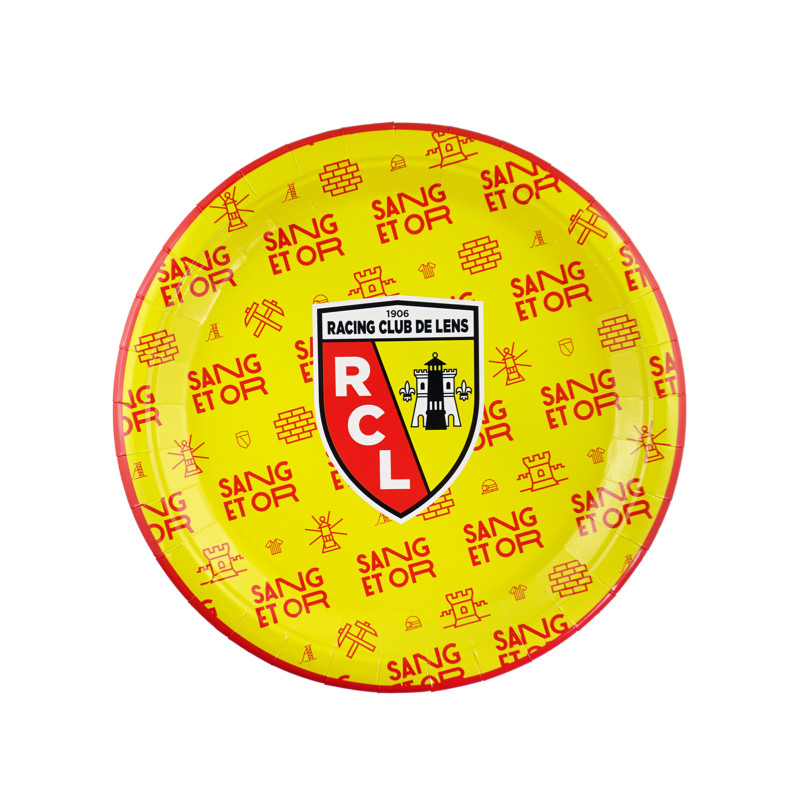 Assiettes RC Lens rondes 23 cm X 6  
