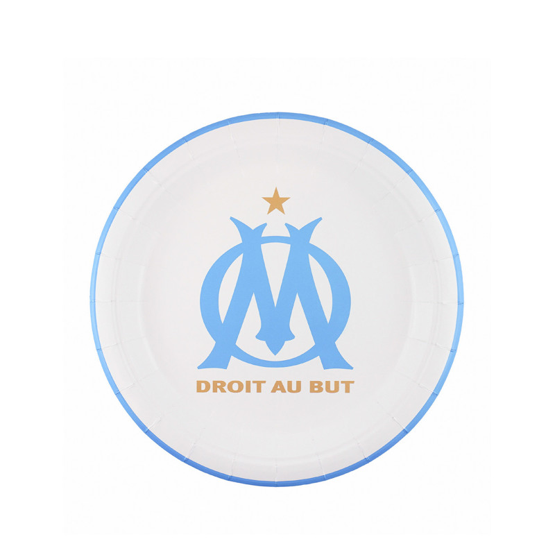6 Assiettes OM rondes 23 cm  
