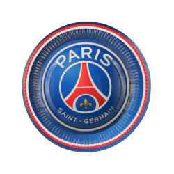 6 Assiettes PSG 23 cm  