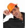 Chapeau borsalino √† sequins orange adulte  