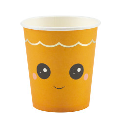 8 Gobelets en carton citrouille sweety 200 ml  