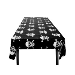 Nappe en plastique Pirate Jolly Roger 130 x 180 cm  