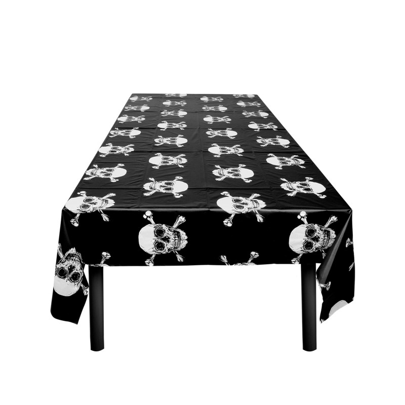 Nappe en plastique Pirate Jolly Roger 130 x 180 cm  