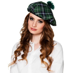 B√©ret √©cossais vert adulte  