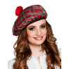 B√©ret √©cossais rouge adulte  