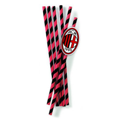12 Pailles Milan en carton 19,5 cm  