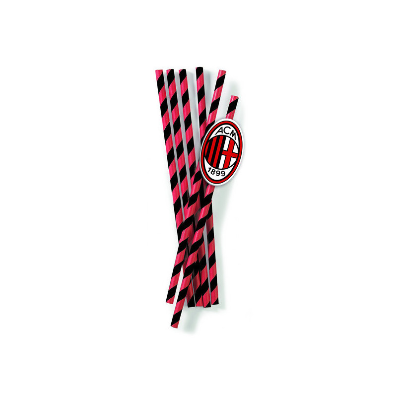 12 Pailles Milan en carton 19,5 cm  
