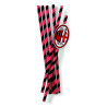 12 Pailles Milan en carton 19,5 cm  