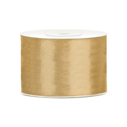 Ruban satin dor√© ocre 5 cm x 25 m  