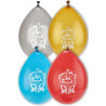 8 Ballons en latex chevaliers  
