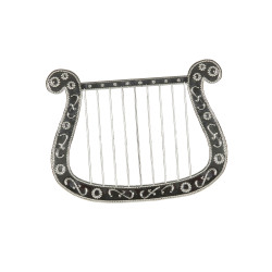 Petite harpe argent√©e 28 cm  