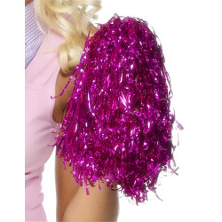 Pompon violet m√©tallique  