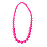 Collier grosses perles roses adulte  