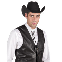 Collier sh√©rif argent√© adulte  