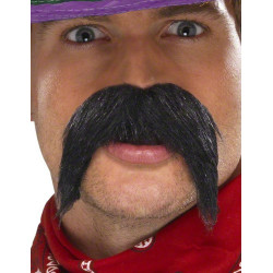 Moustache noire gringo adulte  