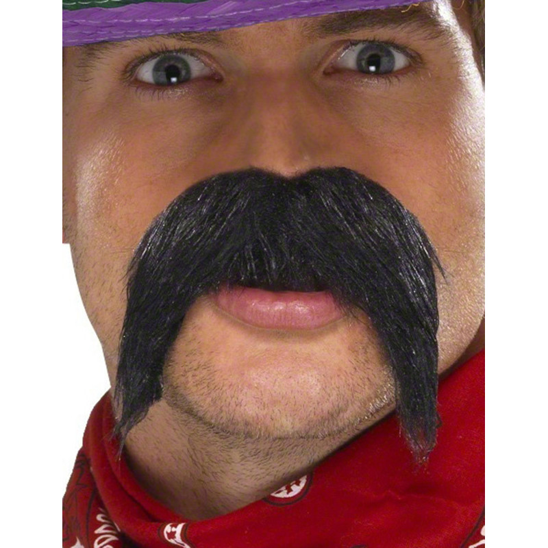 Moustache noire gringo adulte  