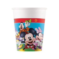 8 Gobelets carton Mickey Mouse 200 ml  