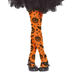 Collants citrouilles enfant  