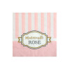 20 petites serviettes en papier baby shower rose 25 x 25 cm mademoiselle rose  