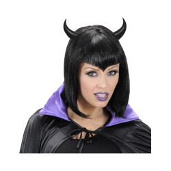 Serre-t√™te cornes noires adulte Halloween  