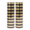 2 rouleaux de serpentins noir et dor√© 4 m  