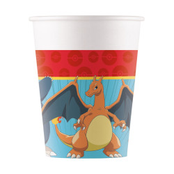 8 Gobelets en carton Pok√©mon Next Generation 200ml  