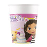 8 Gobelets Gabby et la maison magique 200 ml  