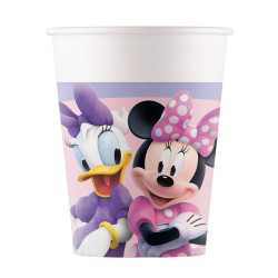 8 Gobelets en carton Minnie Junior 200 ml  