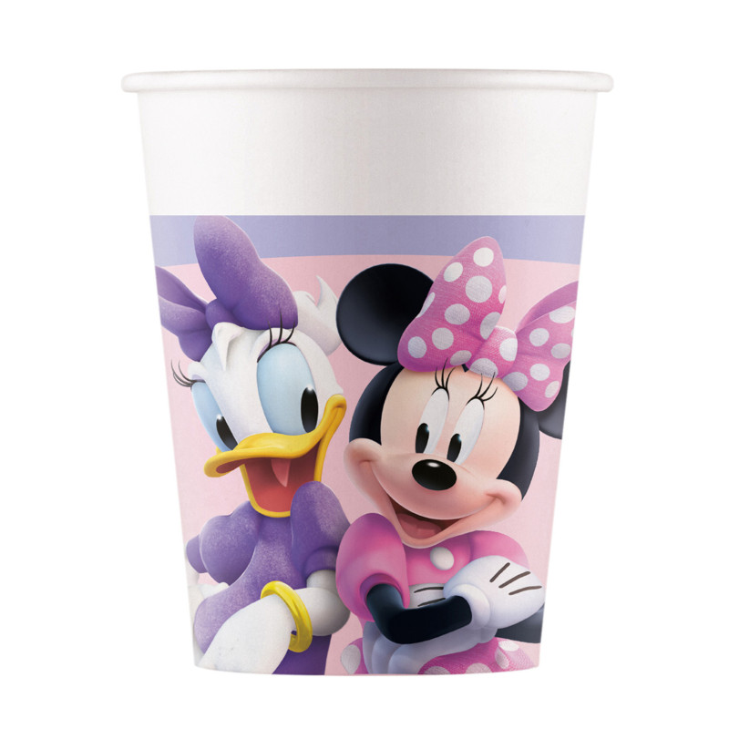 8 Gobelets en carton Minnie Junior 200 ml  
