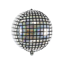 Ballon aluminium boule de disco 40 cm  