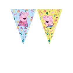 Guirlande 9 fanions Peppa Pig  