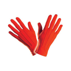 Gants courts rouges adulte  