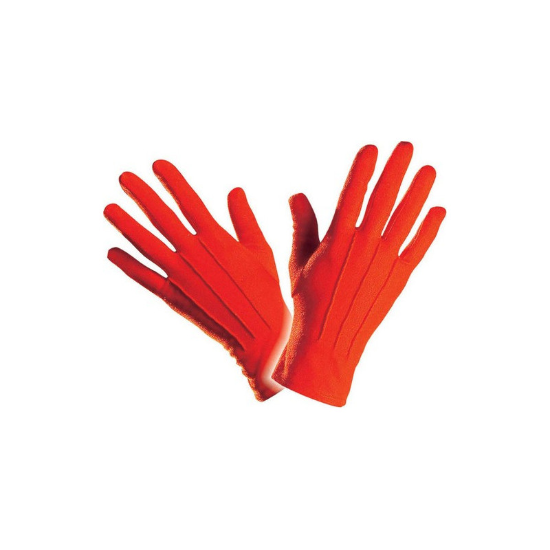 Gants courts rouges adulte  