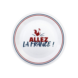 6 Assiettes en carton Allez la France 23 cm  