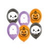 6 Ballons latex Halloween Friends 23 cm  