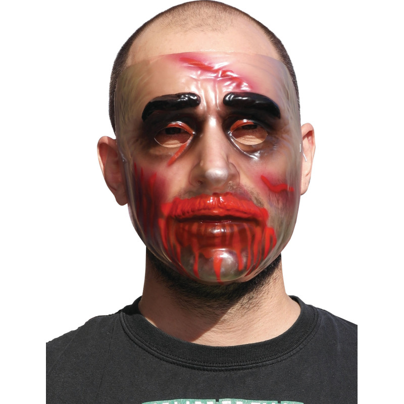 Masque transparent Halloween homme  