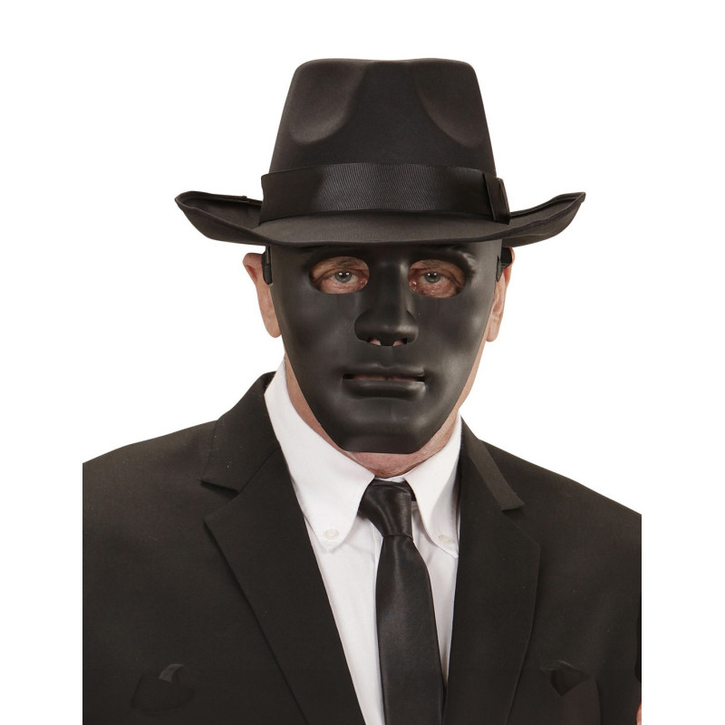 Masque anonyme noir adulte  