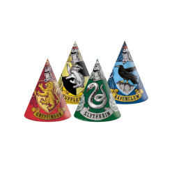 6 Chapeaux de f√™te en carton Harry Potter  