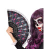 Eventail dentelle dia de los muertos  